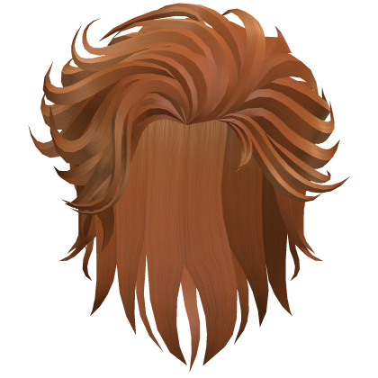 Swept Back Mullet Hair - Ginger
