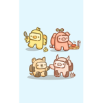 Among us the animal team