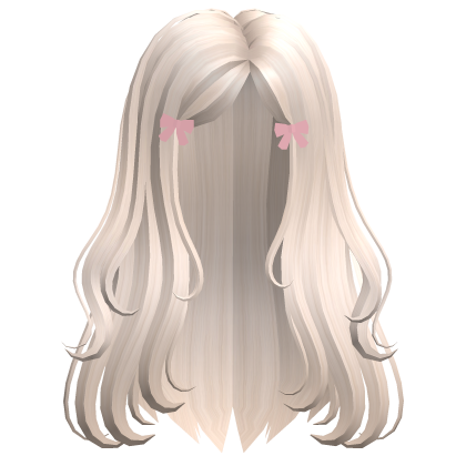 Cute Bow Hair Beige Roblox item