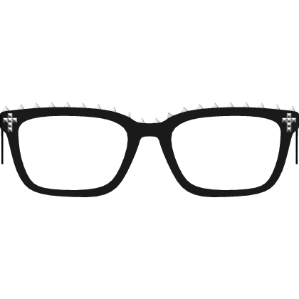low black studded vkei emo glasses Roblox item