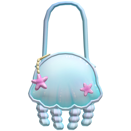 light blue jellyfish bag