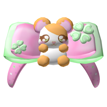 ♡ cute hamster clover tweencore headbow 🐹 Roblox item