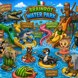 Water park for brainrots