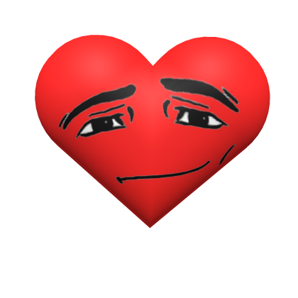 Valentines Man Face Heart Roblox item