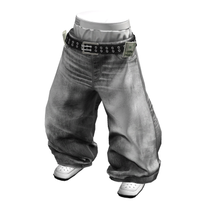 Y2K Money Sagging Jeans(Grey)