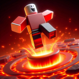 Jump Over A Lava Spinner (NEW)