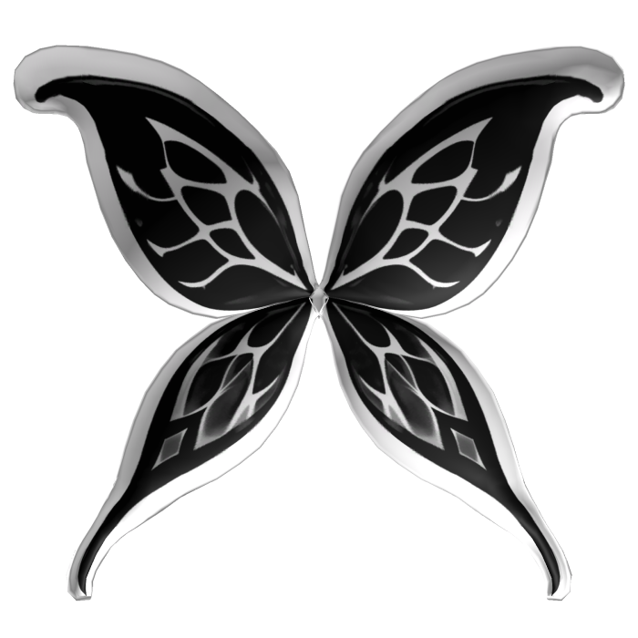 Black Elf Wings Back