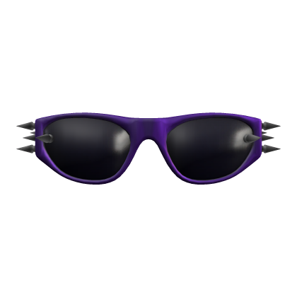 Purple y2k spike glasses