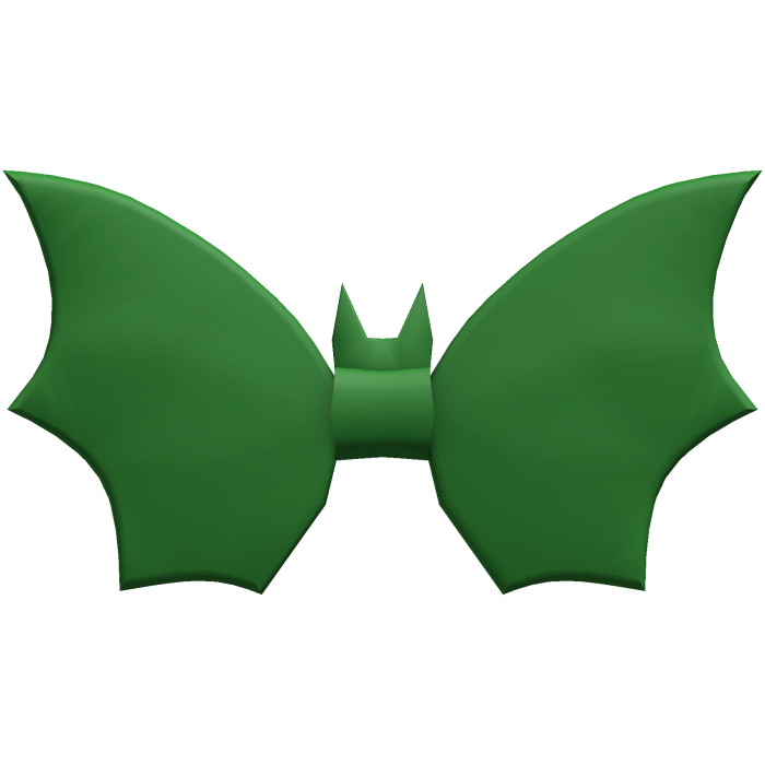 Halloween Bat Bow Tie - Green
