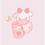 Kawii strawberry cow!
