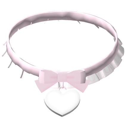ᰔ cutesy pink heart locket choker 