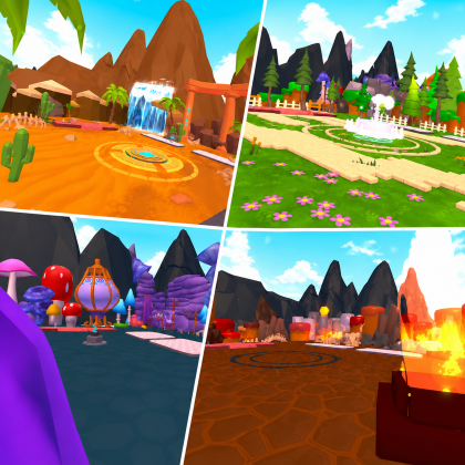 Stylized Low-Poly Simulator Biomes Pack