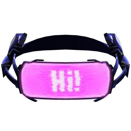 Neon Cyberpunk Visor (Emissive)