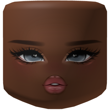 Soft Cute Glam Pretty Makeup Face Red Brown Roblox item