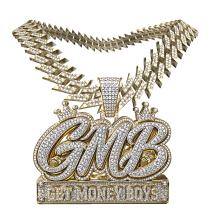 4.0 GMB chain iced out w spiked cuban link GOLD