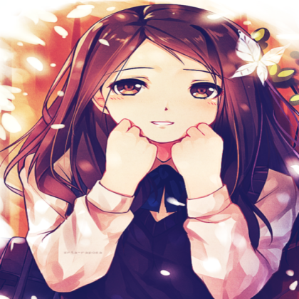 Brown-Haired Anime Girl Roblox decal
