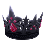 Blood Gem Jewelled Obsidian Crown of Kings