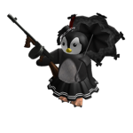 The penguin family.