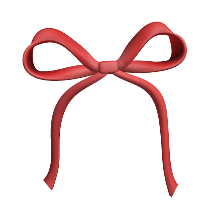 Red Silk Princess Ponytail Hair Bow Ribbon Roblox item