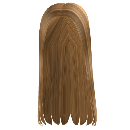 Golden Basic Middle Part Straight Hair Roblox item