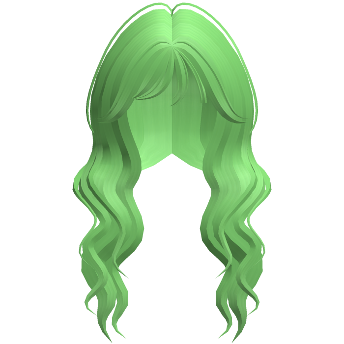 Soft Wavy Hair w/ Side Bangs (Green)