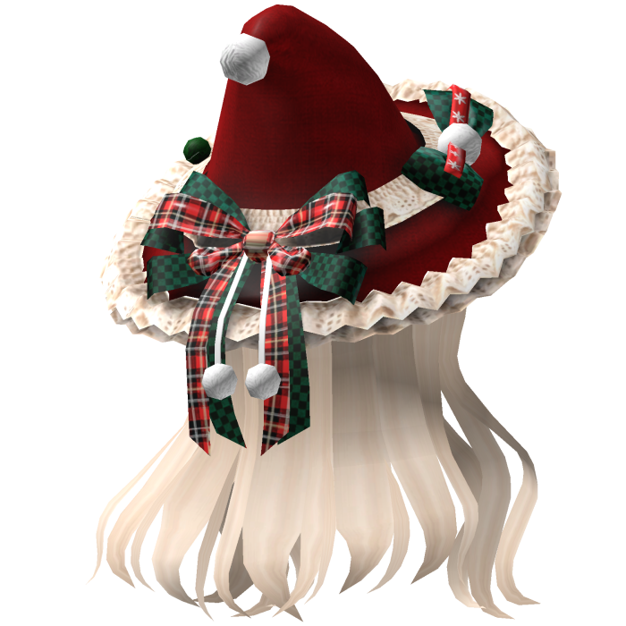 Beautiful Christmas hat hairstyle (Blonde)