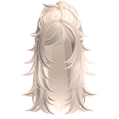 Y2K Messy Half Up Hair (Beige) Roblox item