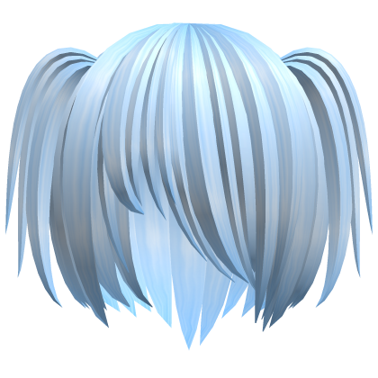 ノ_< light blue shy messy scene bob