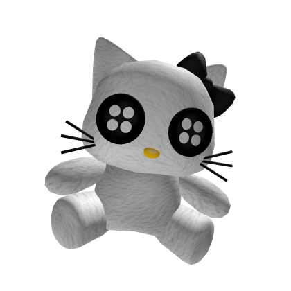 Cute Kitty Plush Pal | Black Bow Roblox item