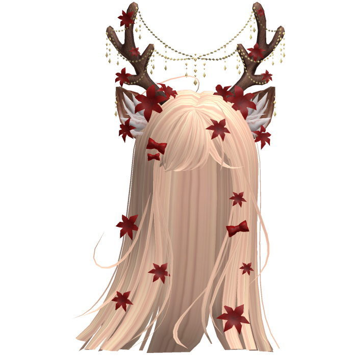 Ethereal Christmas Fairy Fawn Hair w/ Antlers