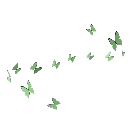 Green Swirl of Butterflies (Top)
