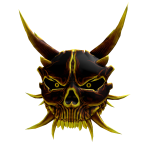 Oni Golden Skull Mask