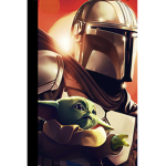Baby Yoda and the Mandalorian.