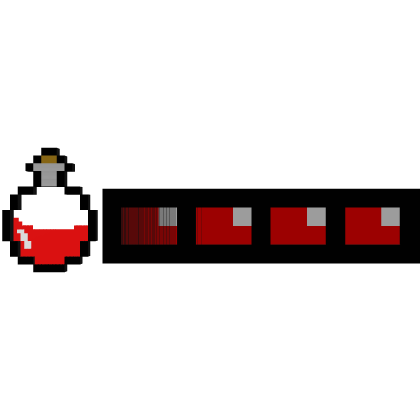 8-Bit Animated HP Potion Bar - ANIMATED