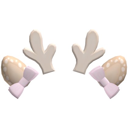 . ‿ ♡ softest fawn ears and antlers with bows