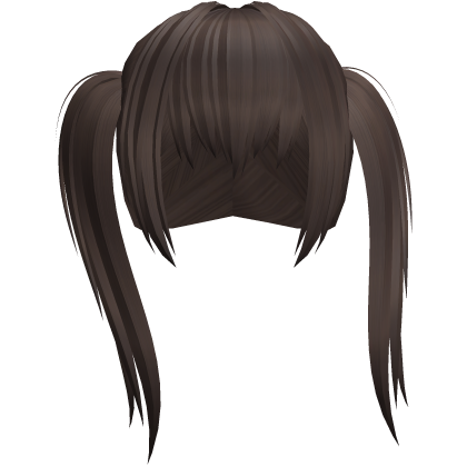 Choppy Emo Scene Anime Messy Hair in Fade Brown Roblox item
