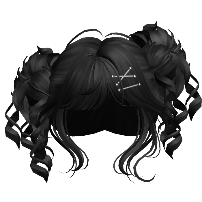 Tilted Elegant Princess Buns (Black)
