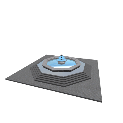 Realistic Fountain - Animated Water Particles