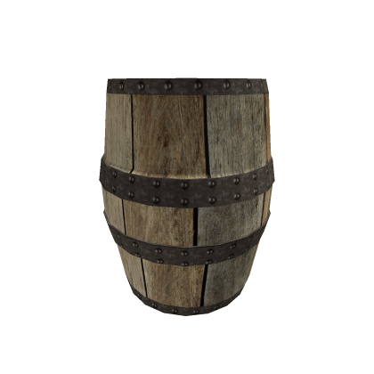 low polly barrel