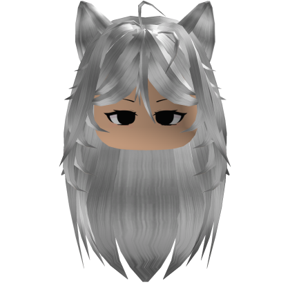 🐾 White Messy Anime Cat Girl Hair thumbnail