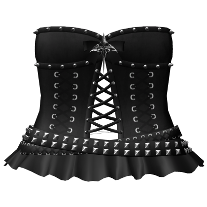 gothic emo laced spiky dress & belts 3.0 black