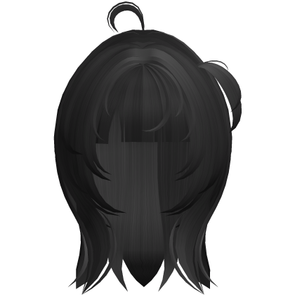 Straight Jellyfish Haircut Hime Bob (Black) Roblox item