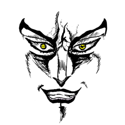DIO's Manga Face 2 Roblox decal