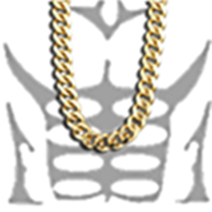 Muscle with chain t,shirt copy image and make a t- Roblox decal