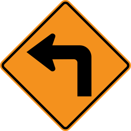 Sharp Left Sign Roblox decal