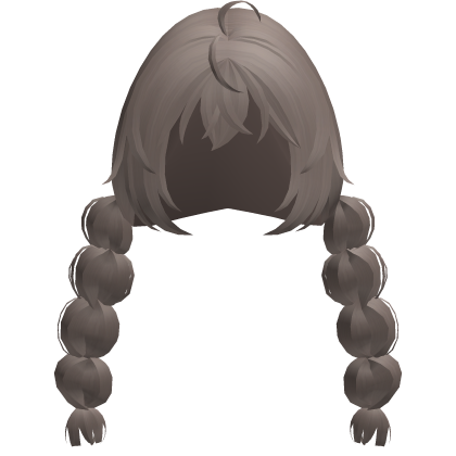 ash kawaii anime bobble braids