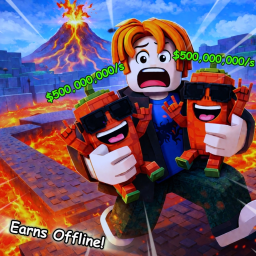 🌋Save Brainrots From a Volcano!