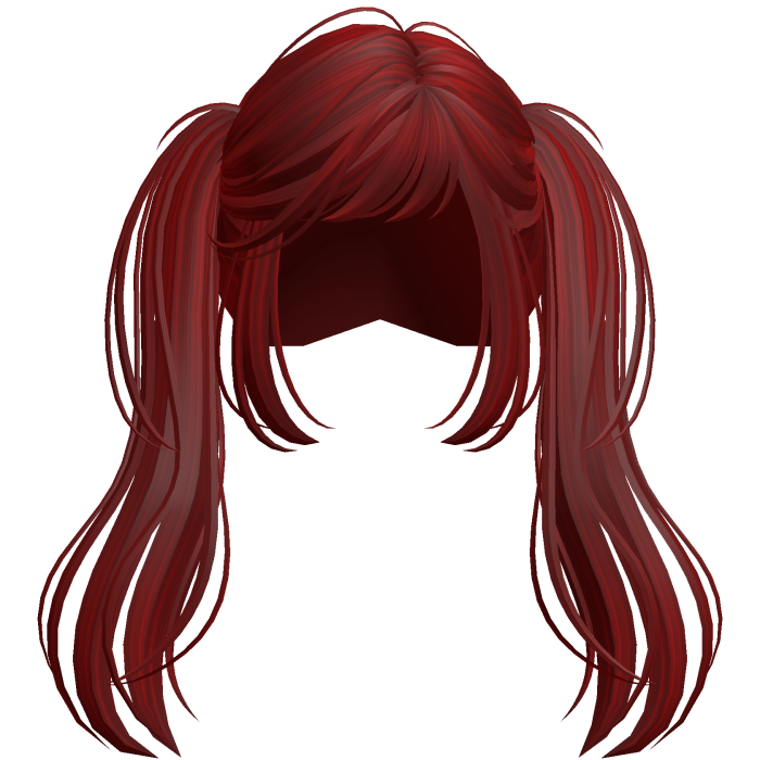 Messy Vamp Scene Pigtails Red
