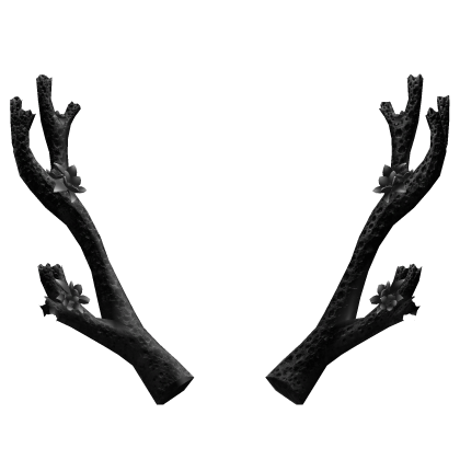(GLOW) Black Coral Sakura Antler Recolor (Addon) Roblox item