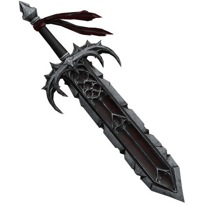Crimson Red Goth Thorned Greatsword Roblox item